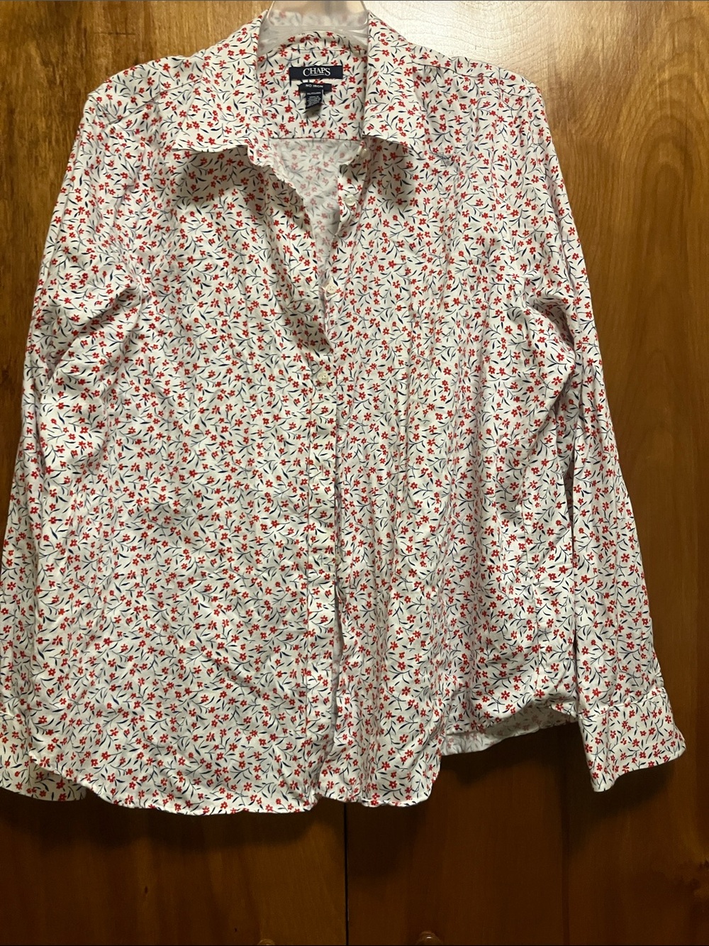 Chaps Blouse button down no iron xxl shirt
